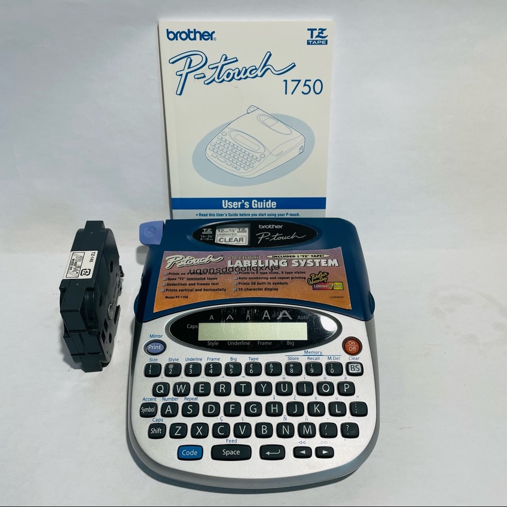 Brother P Touch 1750 electronic Label Maker extra Cartridge